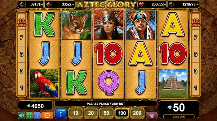 aztec slot egt play bonus