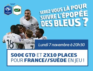 France - Suède : Supportez les Bleus avec PMU Poker 0001
