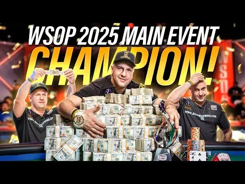 YOUR WSOP 2025 MAIN EVENT CHAMPION! MICHAEL MIZRACHI