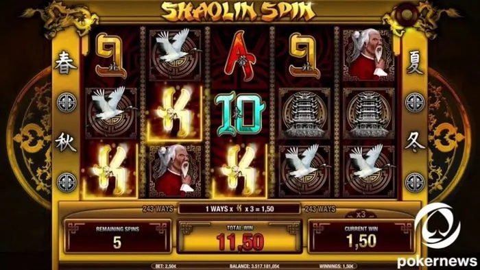 shaolin spin slot