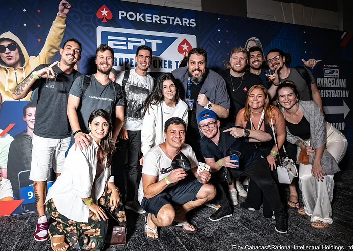 Festa do Samba Poker Team no EPT Barcelona