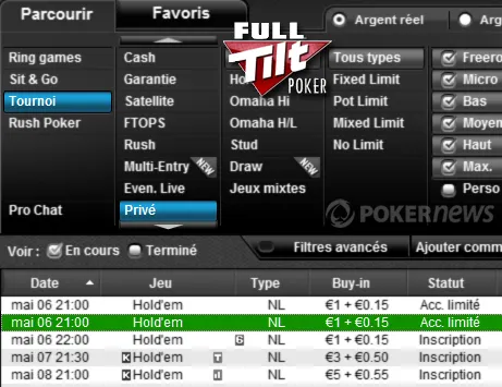 Full Tilt Poker.fr Monster Satellites : 1.800€ de tickets FTOPS pour 1€ de buy-in 101