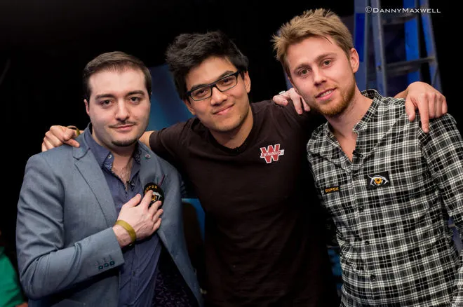 Adrien Allain (2e), Jimmy Guerrero (3e) et Pierre Calamusa (5e) ratent la dernière marche... 101