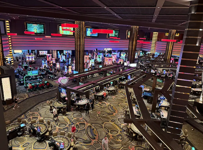 A view of the Pleasure Pit from the new Planet Hollywood Poker Room