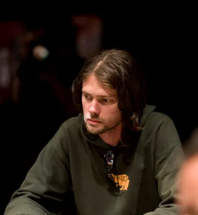 Grayson Scoggin at a final table in last year's WSOP.