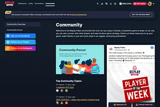 Join growing Replay Poker community