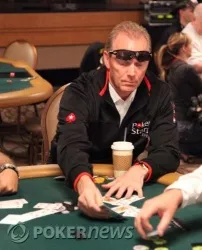 Luske - started poker's first ever reversed-accessory trend with his sunglasses