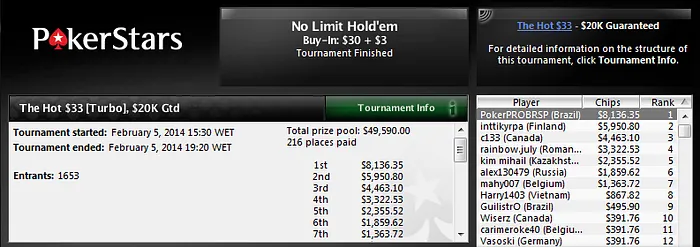 PAIdoGABRIEL, ROSINEI e PokerPROBRSP Ganham Mais de US.000 no PokerStars 103