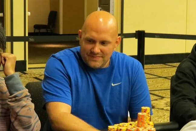 Current chip leader Keith Carter