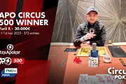 APO 500 au Club Circus: Le Trophée et 30 000€ pour Yurii Fliunt