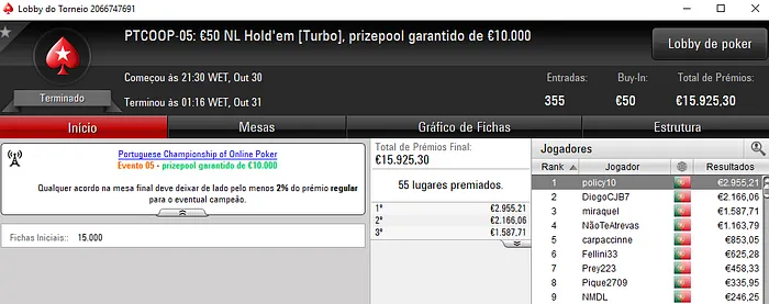 PTCOOP: Ouro para OTENknows, MysticLie6, andrelopes11 e policy10 105
