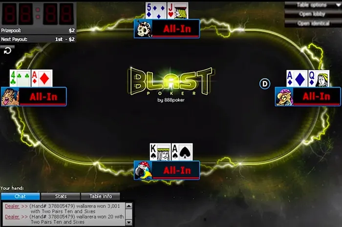 BLAST Sit-n-Go on 888poker