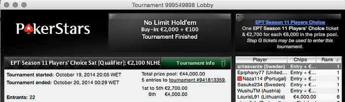 Naza Ganha Entrada no PCA e num EPT e Mr.Zeba vai ao EPT Praga 102