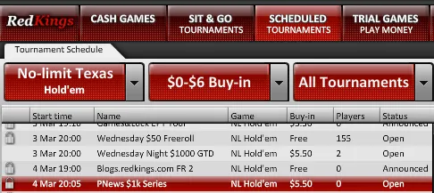 PokerNews k Added Series na RedKings Poker 101