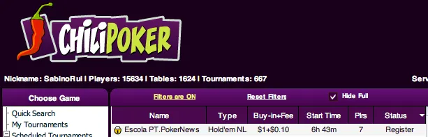 Liga PT.PokerNews - Hoje às 21:30 Joga-se o Segundo Torneio 101