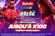 Code Break Revient sur Betclic: Jusqu’à 100 Fois le Buy-In en Cash