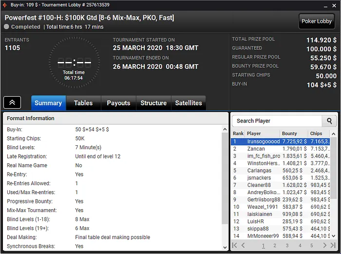 powerfest partypoker