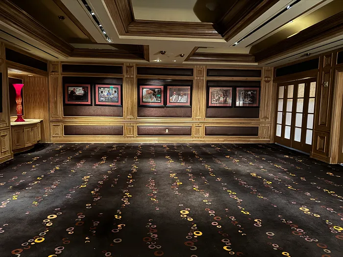 A backroom that would potentially host private games