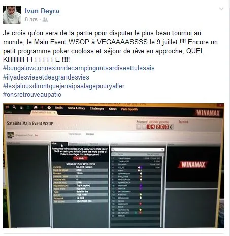 Antoine Saout runner-up du Queen sur PMU Poker, Ivan Deyra prend le package WSOP Main Event... 102