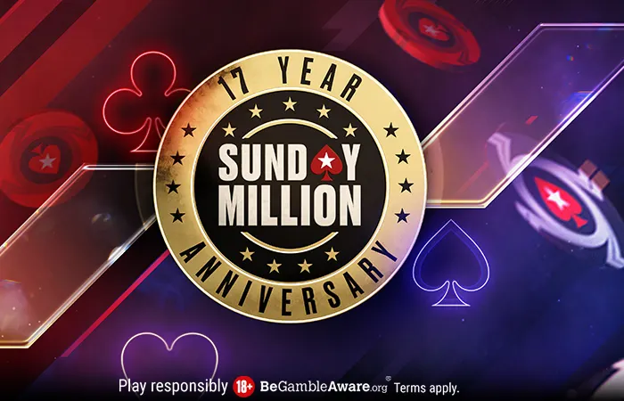 17º aniversário do Sunday Milliom - US$ 7,5 milhões garantidos!