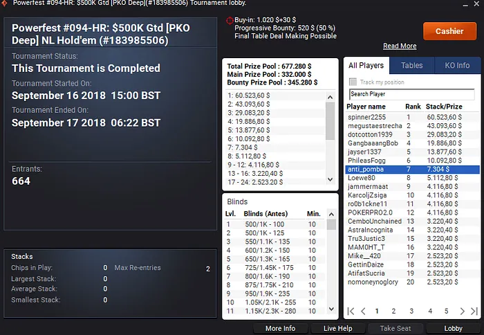 Mais de ,000 para João Barbosa na Powerfest da partypoker 101