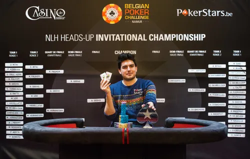 Pokerstars Belgian Poker Challenge Namur, champion Heads Up 2014 Van Vlasselaer