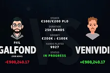 Phil Galfond is nearing a €1 million loss against "Venividi1993".