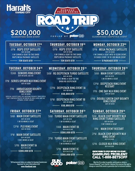 2023 RGPS Kansas City Schedule