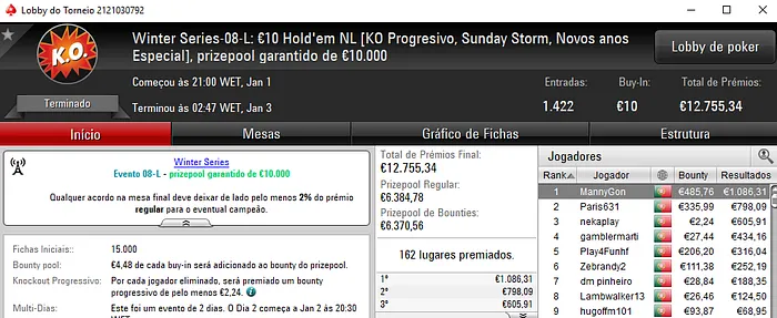 xaneta7 Sagra-se Campeão do Evento #8 High e MannyGon no Evento #8 Low 101