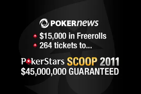 PokerNews $15,000 em Satélites Freeroll SCOOP + Bónus Recarga 0001