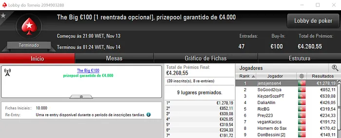 GeneraPatton Conquista Sunday Special €100 e xunecas23 o Sunday Storm €10 & Mais 104