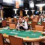 Dealers in the Amazon Room await the players in Day 1B of the Main Event