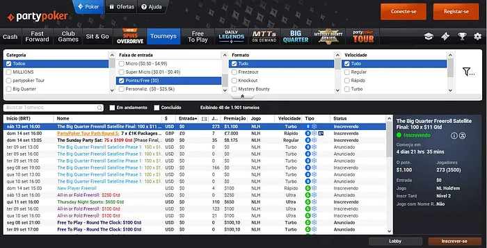 partypoker freerolls