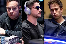 Sérgio Coutinho, Luís Faria e Tomás Paiva no EPT London 2022