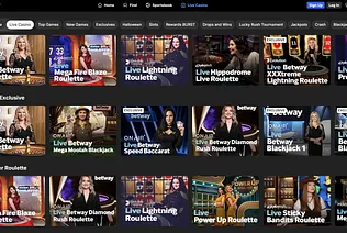 Choose from many Betway Live Casino options