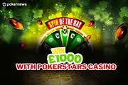 Win £1,000 with PokerStars Casino St Patrick's Spin of the Day!