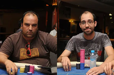 Elton Martins, Ricardo Faria e Bruno Leote na FT do Deep Stack Tanger 101