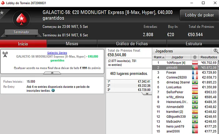 Lobby de poker da PokerStars