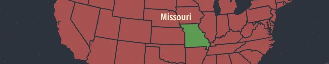 Missouri Online Poker Map