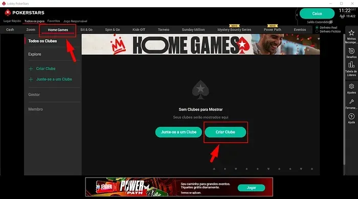 home games pokerstars