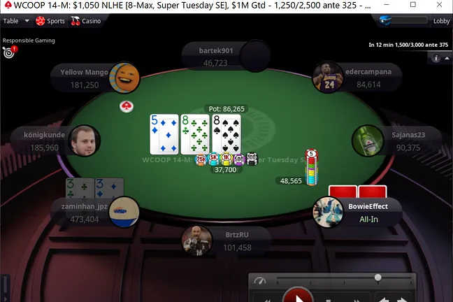 Wilson Takes from Chip Leader