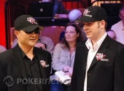 Reigning WSOP Main Event Champ Jerry Yang and Jonathan "FieryJustice" Little