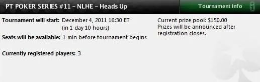 PT Poker Series 2011 - Evento #11 é de heads-up 102