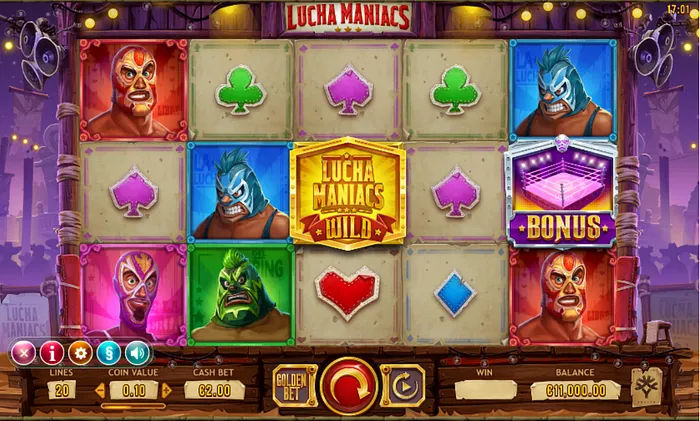 lucha maniacs slot game