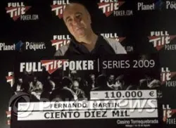 Fernando, con un gran cheque en las manos. ¡A ver si repite éxito!