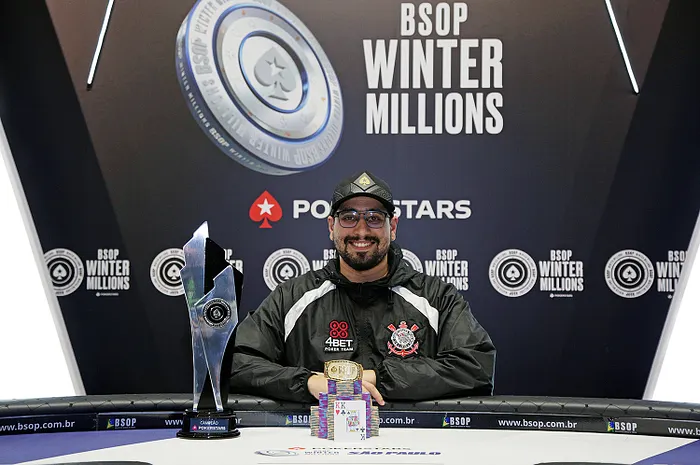 Felipe Sena vence Main Event do BSOP Winter Millions (R$ 732.500)