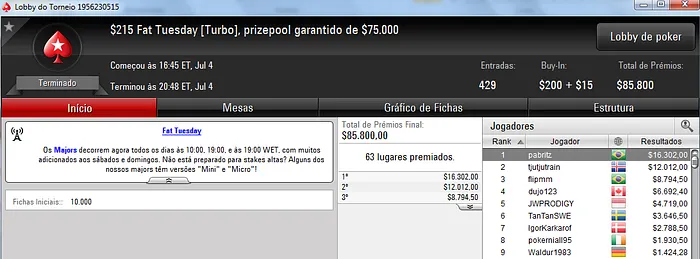 VitinhO Dzi, pabritz e JoaoPauloG08 Dão Show no PokerStars & Mais 102