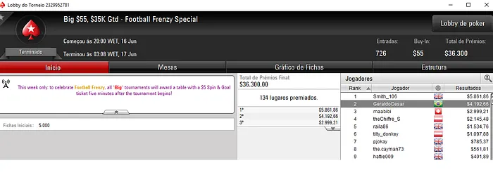 trexero e GeraldoCesar Brilham na reta de Sábado do PokerStars 102