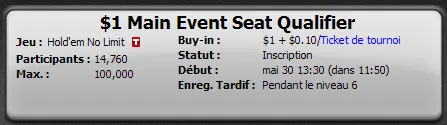 Full Tilt Poker : packages Main Event WSOP 2010 et MSOP ce dimanche 101