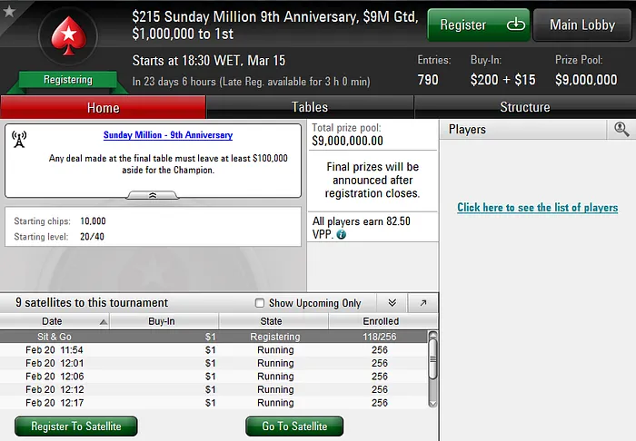 Sunday Million